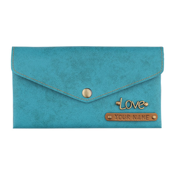 Personalized Women's Wallet - Light Blue